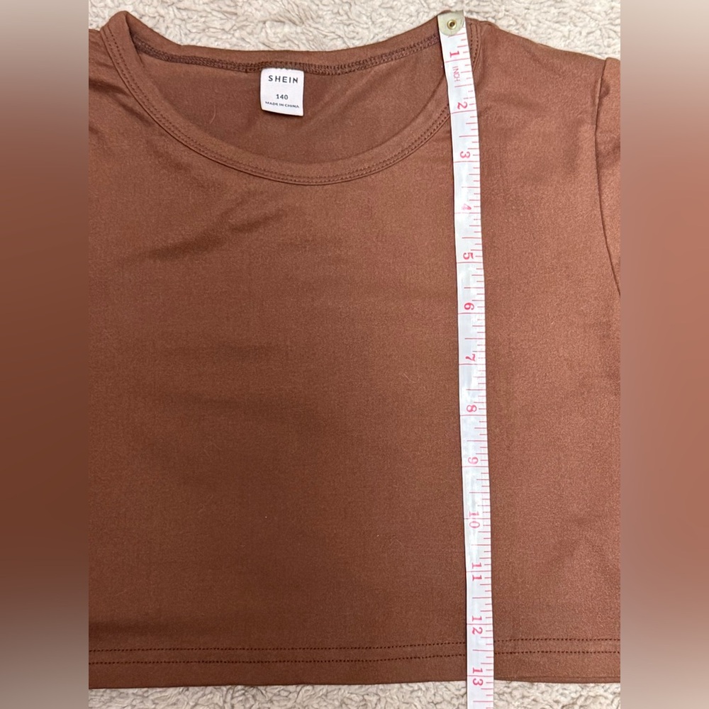 Brown Girl’s Crop Top – Size 140 (Excellent Condition) approx 8-10 - Picture 5 of 5